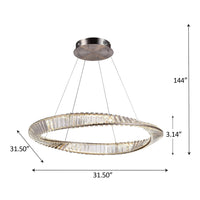 Artcraft - AC6721SN - LED Pendant - Stella - Satin Nickel