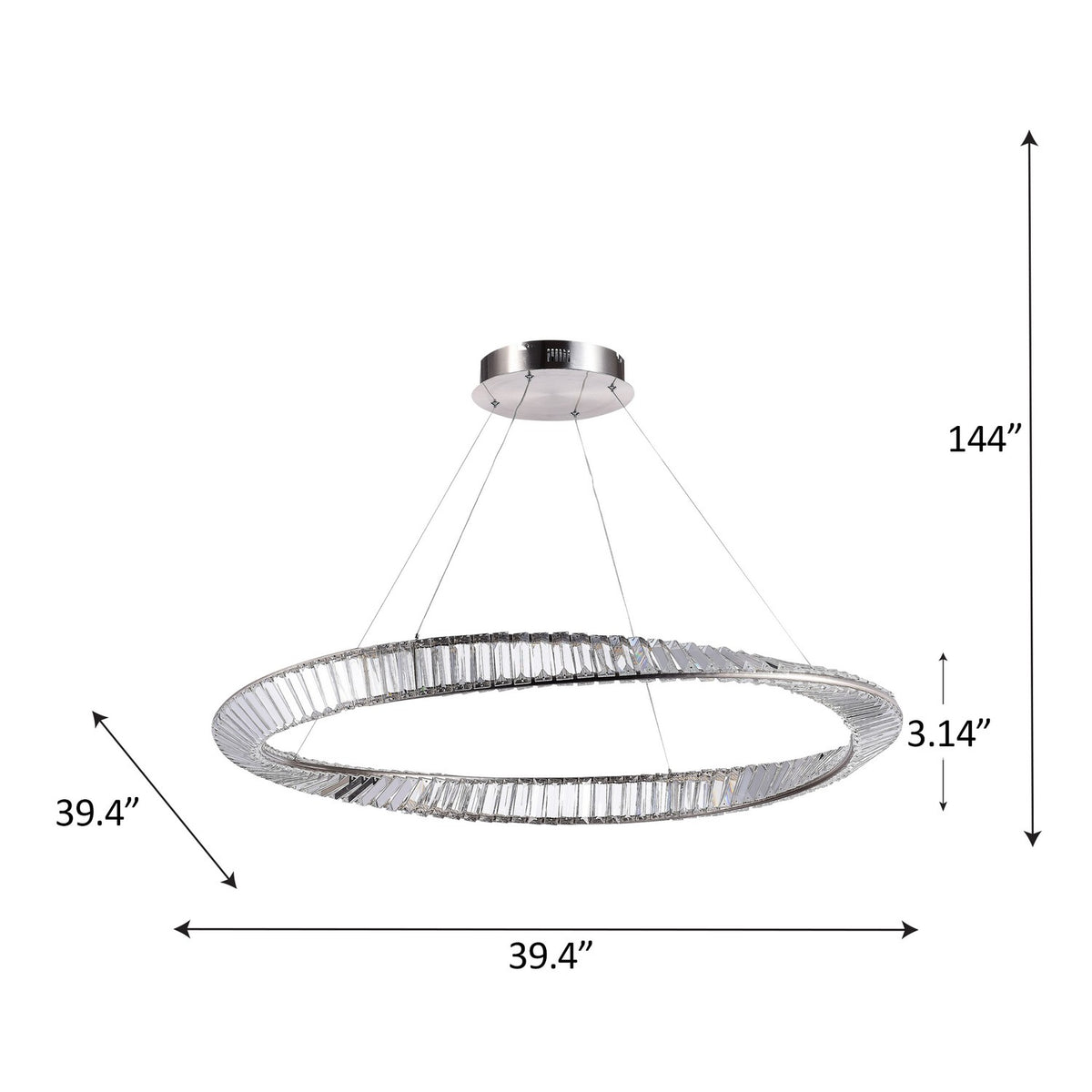 Artcraft - AC6722SN - LED Pendant - Stella - Satin Nickel