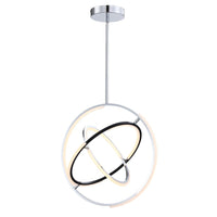 Artcraft - AC6741PN - LED Pendant - Trilogy - Polished Nickel
