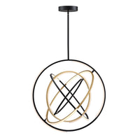 Artcraft - AC6746BB - LED Pendant - Trilogy - Black and Gold