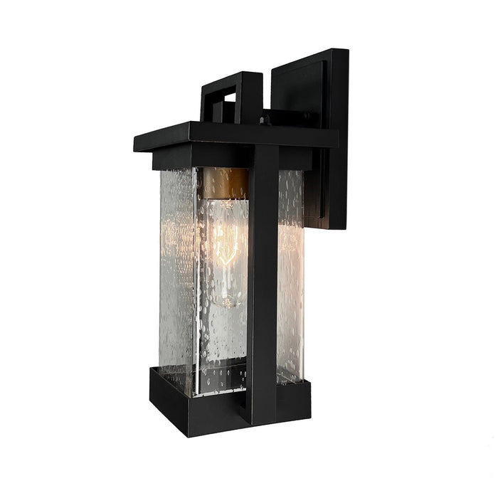 Artcraft One Light Outdoor Wall Sconce from the Port Charlotte Collection collection in Matte Black finish