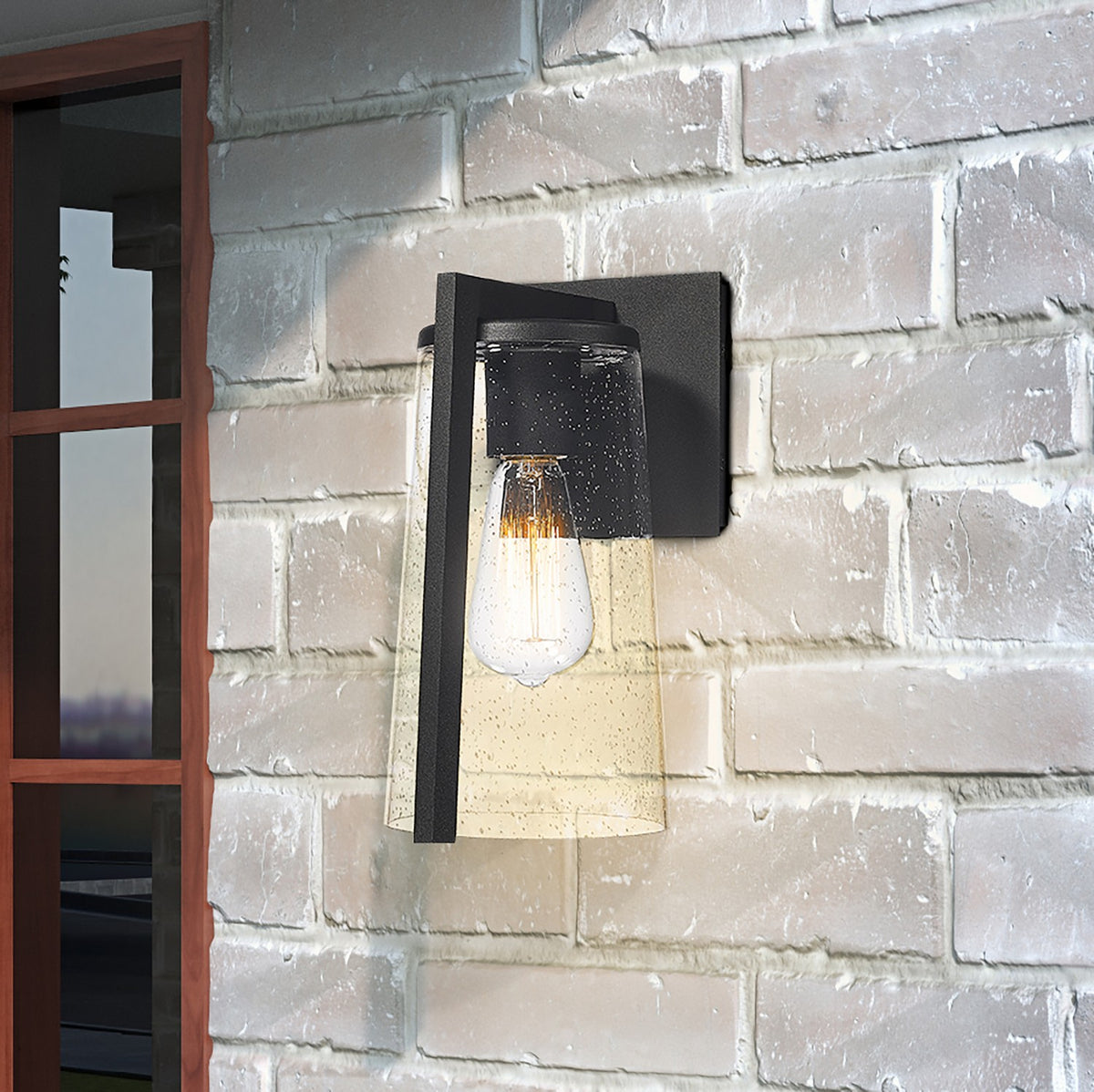 Artcraft - AC8820BK - One Light Outdoor Wall Sconce - Portofino - Black