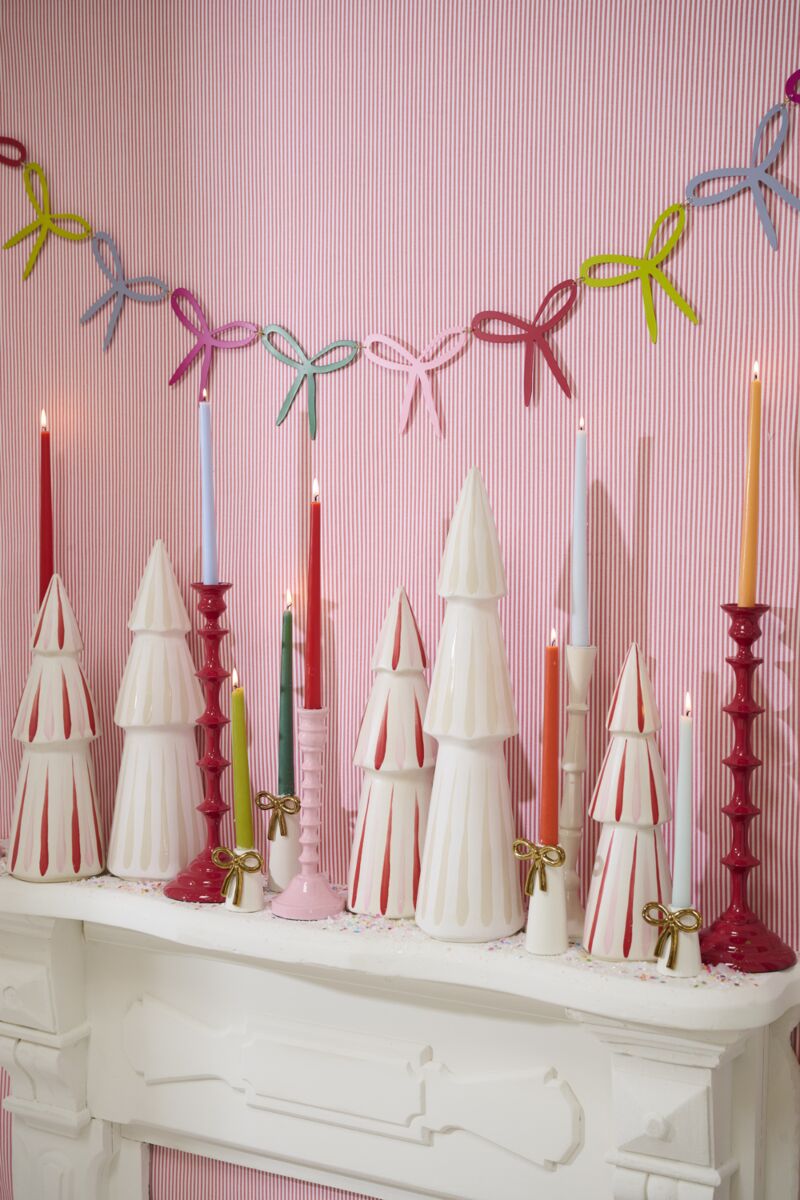 Design Shop Brightly Bow Garland 72"x 5"