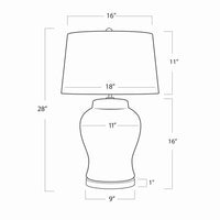 Regina Andrew - 13-1528 - One Light Table Lamp - Royal - Blue