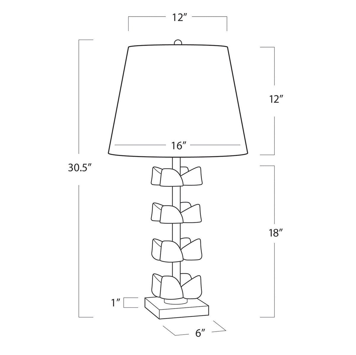 Regina Andrew - 13-1594NB - One Light Table Lamp - Bella - Natural Brass