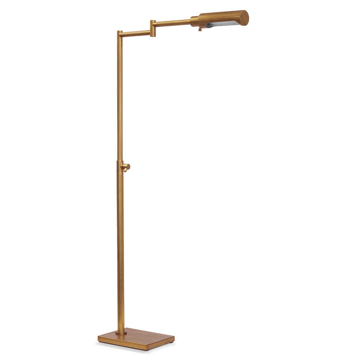 Regina Andrew One Light Floor Lamp from the Noble collection in Natural Brass finish