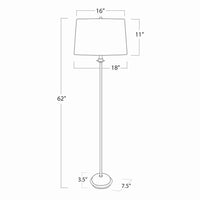 Regina Andrew - 14-1061 - Two Light Floor Lamp - Fisher - Gold Leaf
