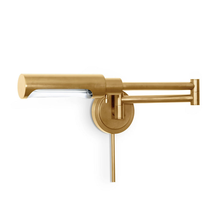 Regina Andrew One Light Wall Sconce from the Noble collection in Natural Brass finish