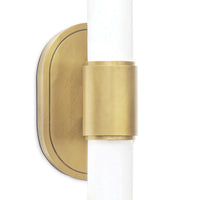 Regina Andrew - 15-1201NB - Two Light Wall Sconce - Dixon - Natural Brass