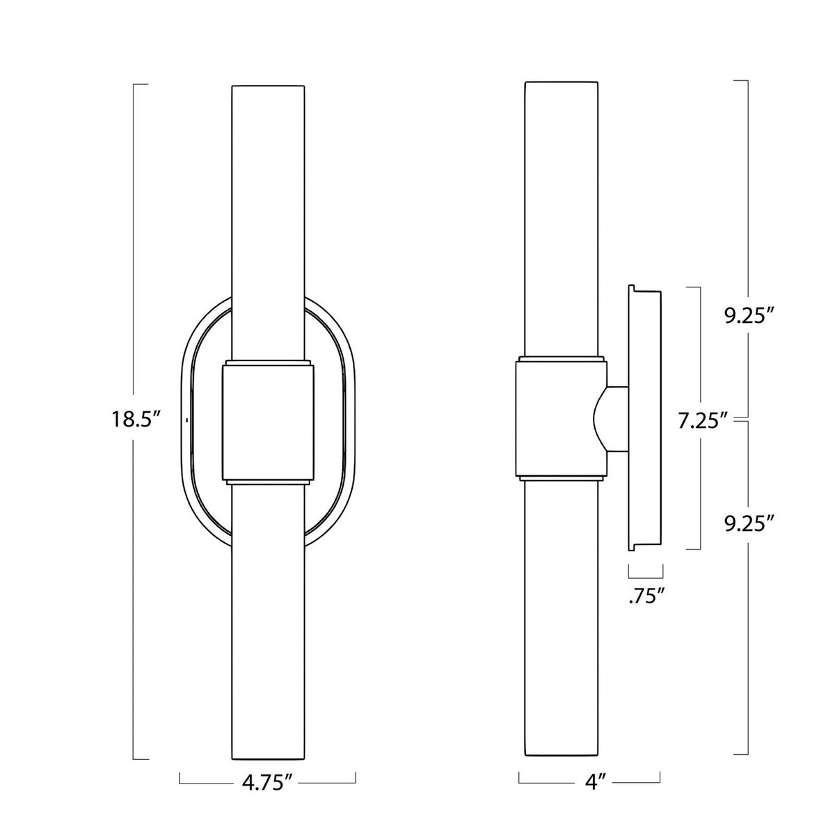 Regina Andrew - 15-1201NB - Two Light Wall Sconce - Dixon - Natural Brass