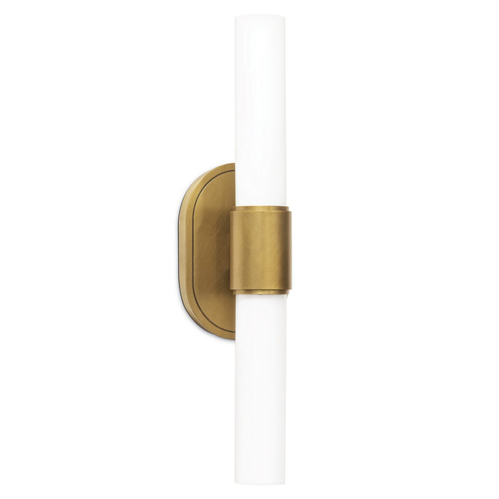 Regina Andrew Two Light Wall Sconce from the Dixon collection in Natural Brass finish