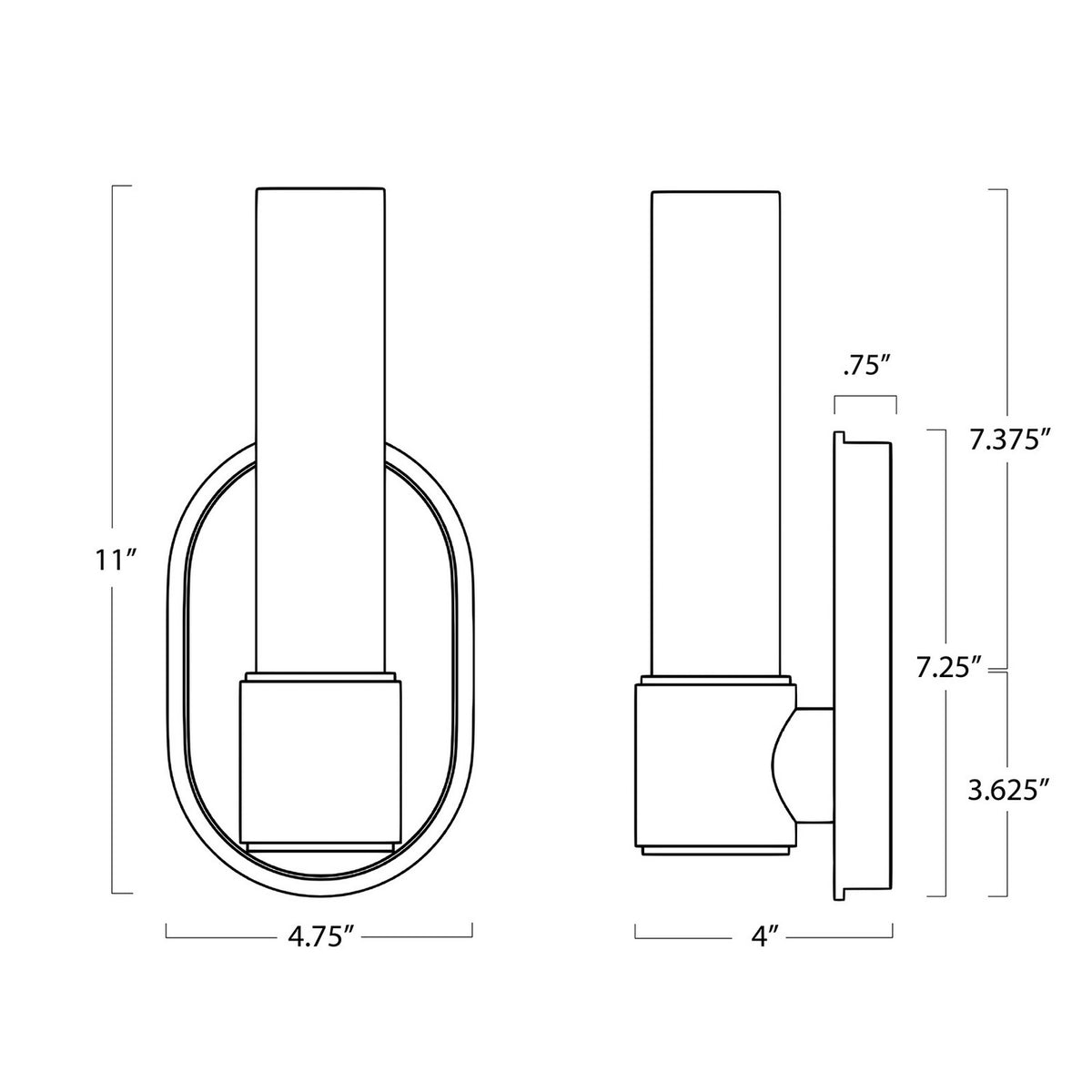 Regina Andrew - 15-1202PN - One Light Wall Sconce - Dixon - Polished Nickel