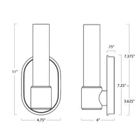 Regina Andrew - 15-1202PN - One Light Wall Sconce - Dixon - Polished Nickel