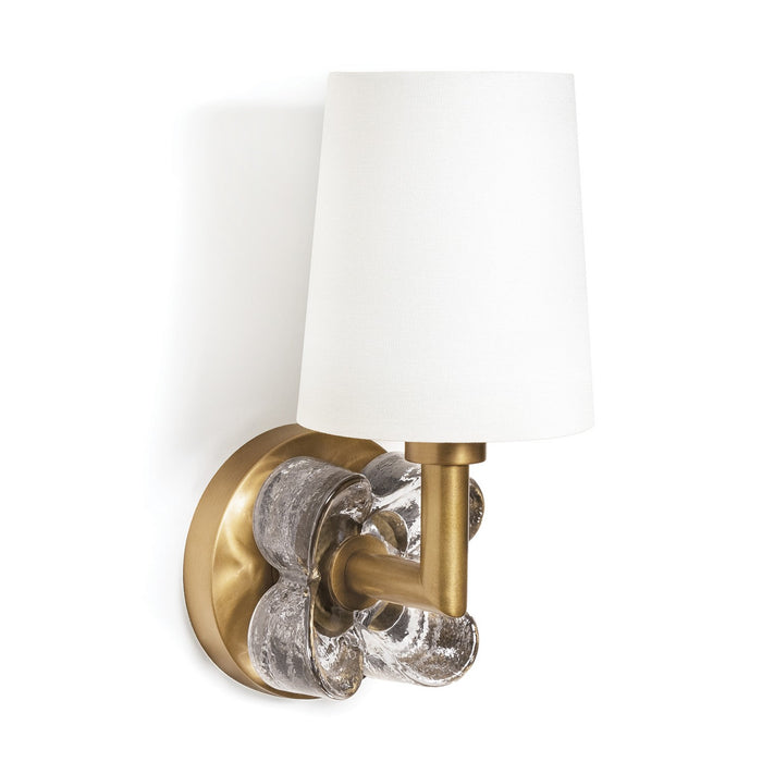 Regina Andrew One Light Wall Sconce from the Bella collection in Natural Brass finish