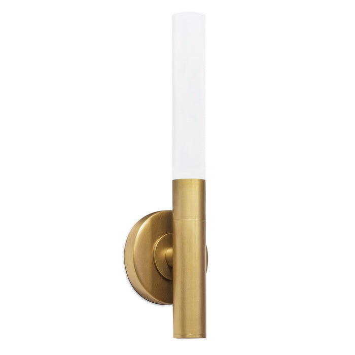 Regina Andrew One Light Wall Sconce from the Wick collection in Natural Brass finish