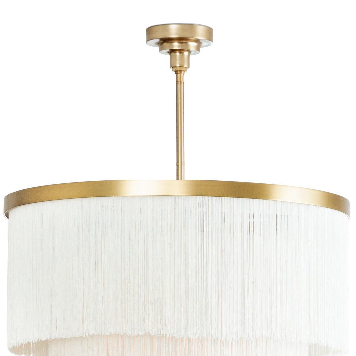Regina Andrew - 16-1257IV - Four Light Chandelier - Cabaret Fringe - Natural Brass