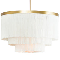 Regina Andrew - 16-1257IV - Four Light Chandelier - Cabaret Fringe - Natural Brass