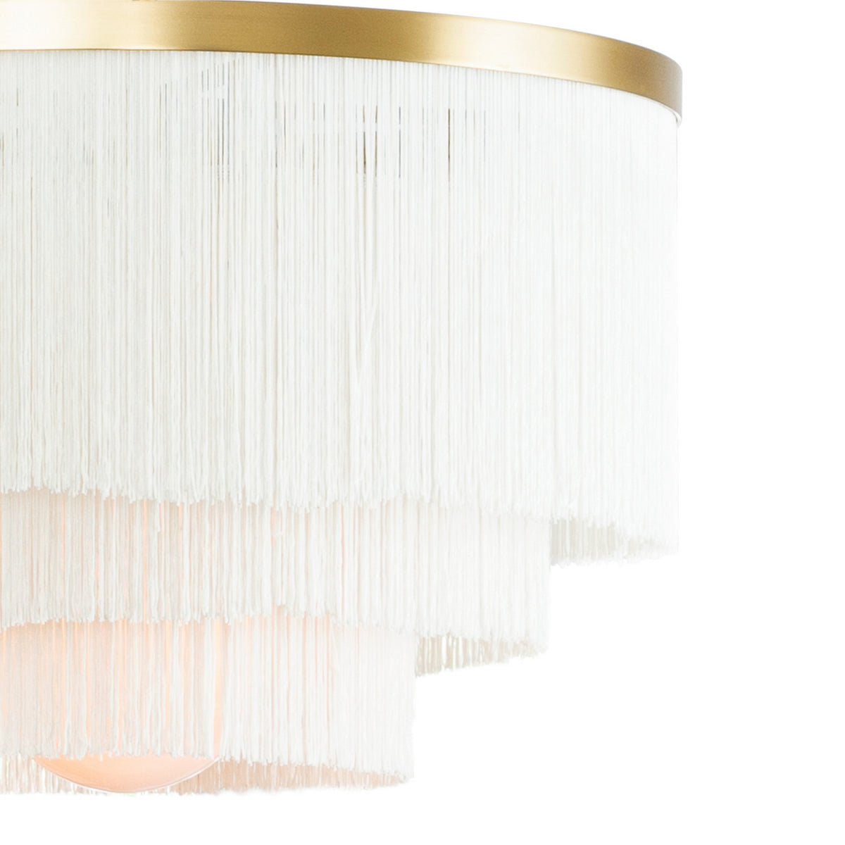 Regina Andrew - 16-1257IV - Four Light Chandelier - Cabaret Fringe - Natural Brass