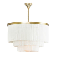 Regina Andrew - 16-1257IV - Four Light Chandelier - Cabaret Fringe - Natural Brass