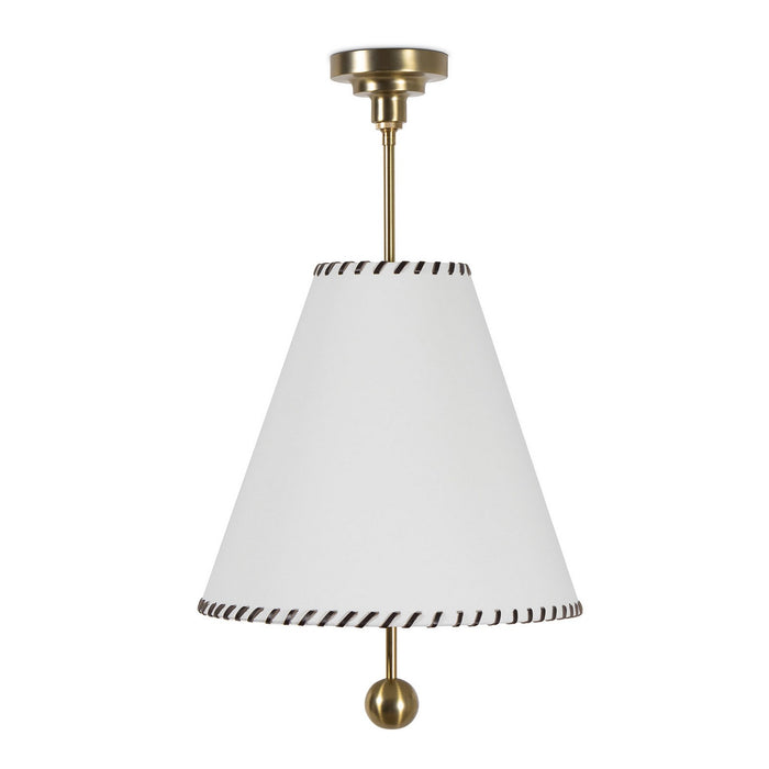 Regina Andrew Two Light Pendant from the Jubilee collection in Natural Brass finish