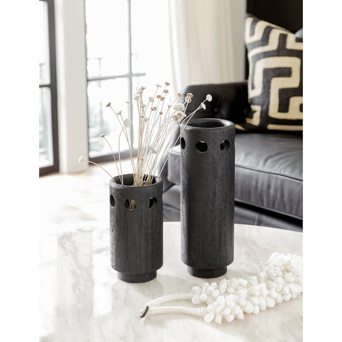 Regina Andrew - 20-1492BLK - Vase Set - Savior - Black
