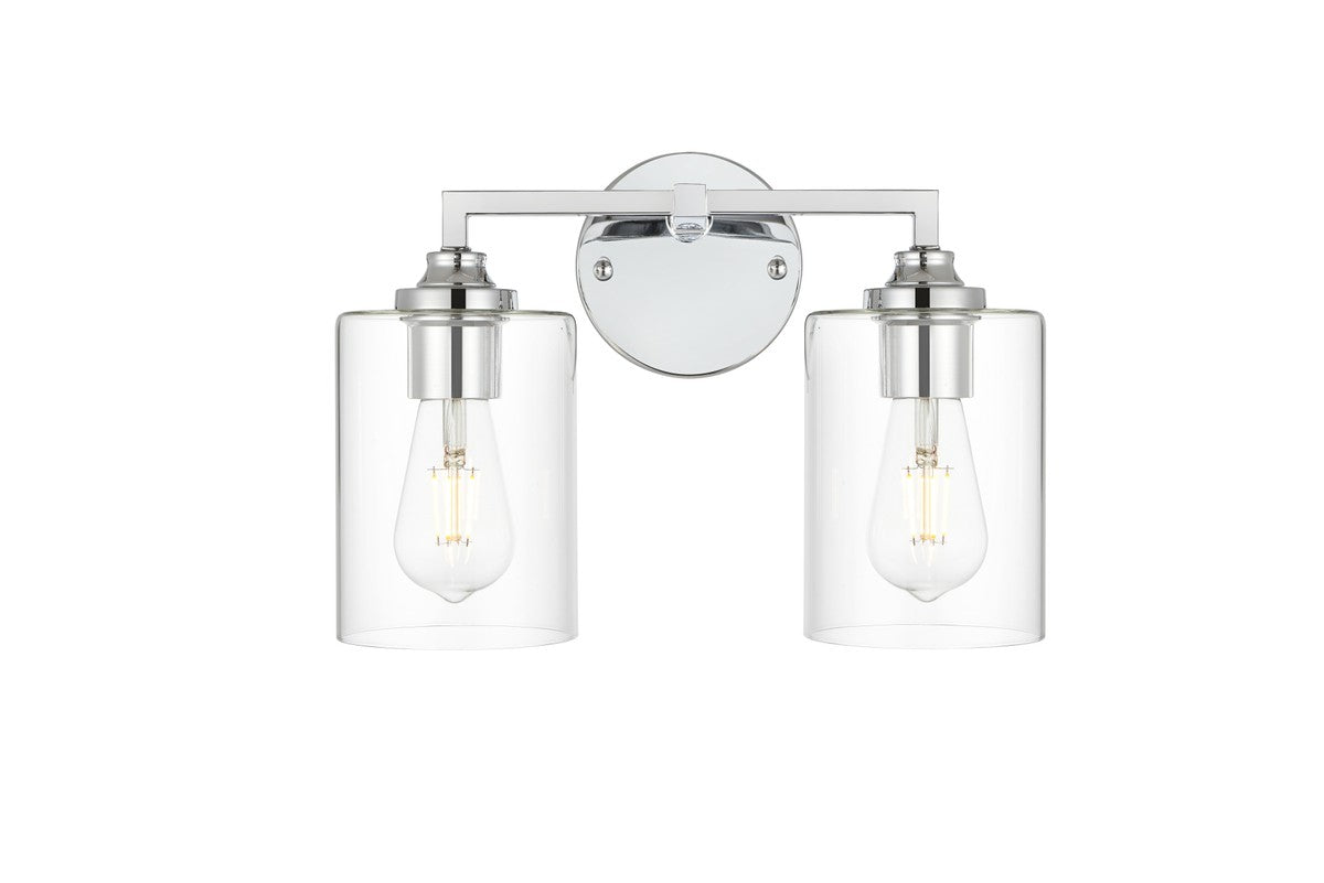 Elegant Lighting - LD7315W14CH - Two Light Bath Sconce - Mayson - Chrome