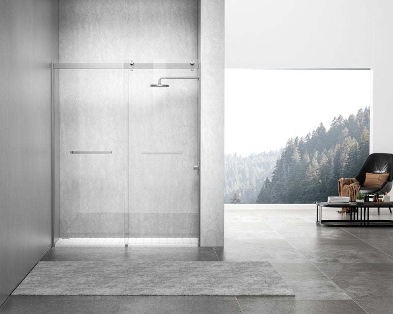 Elegant Lighting - SD202-6076BNK - Shower Door - Hamilton - Clear
