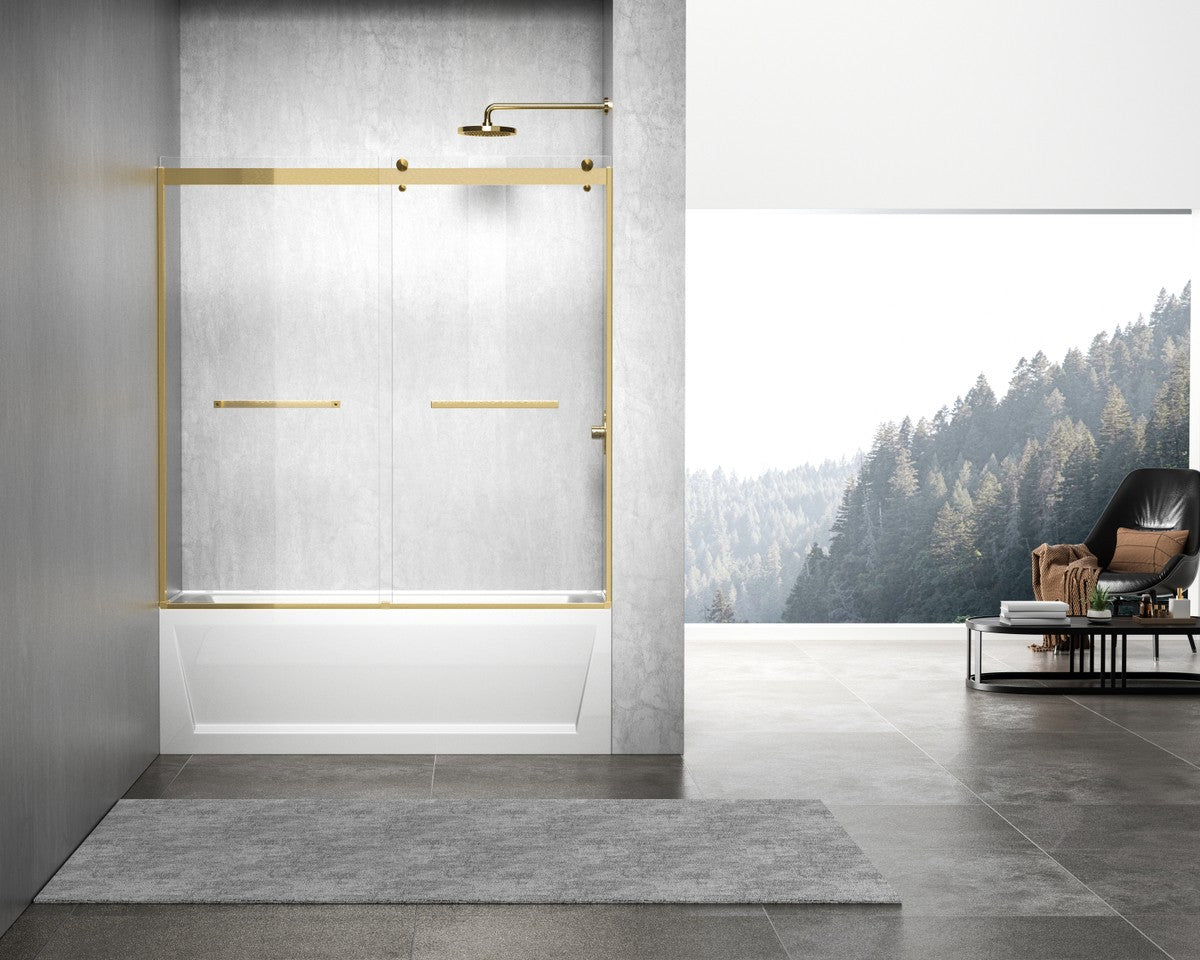 Elegant Lighting - TD222-6060BGD - Tub Door - Ross - Clear
