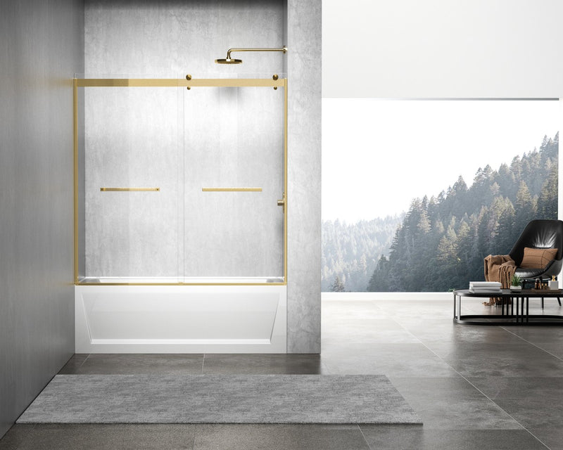 Elegant Lighting - TD222-6060BGD - Tub Door - Ross - Clear