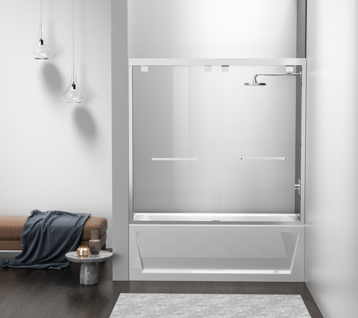 Elegant Lighting - TD333-6060PCH - Tub Door - Trenton - Polished Chrome