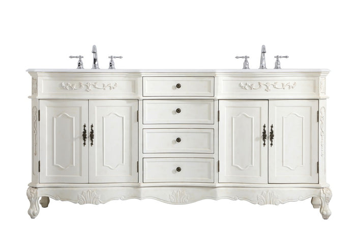 Elegant Lighting - VF10172DAW-VW - Double Bathroom Vanity - Danville - Antique white
