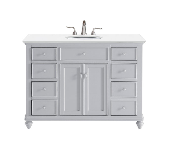 Elegant Lighting Single Bathroom Vanity from the Otto collection in Grey finish