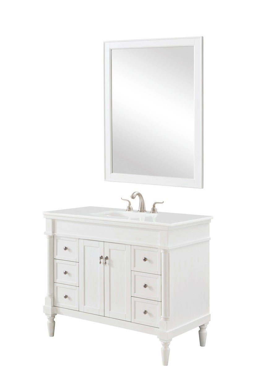 Elegant Lighting - VF13042AW-VW - Single Bathroom Vanity - Lexington ...