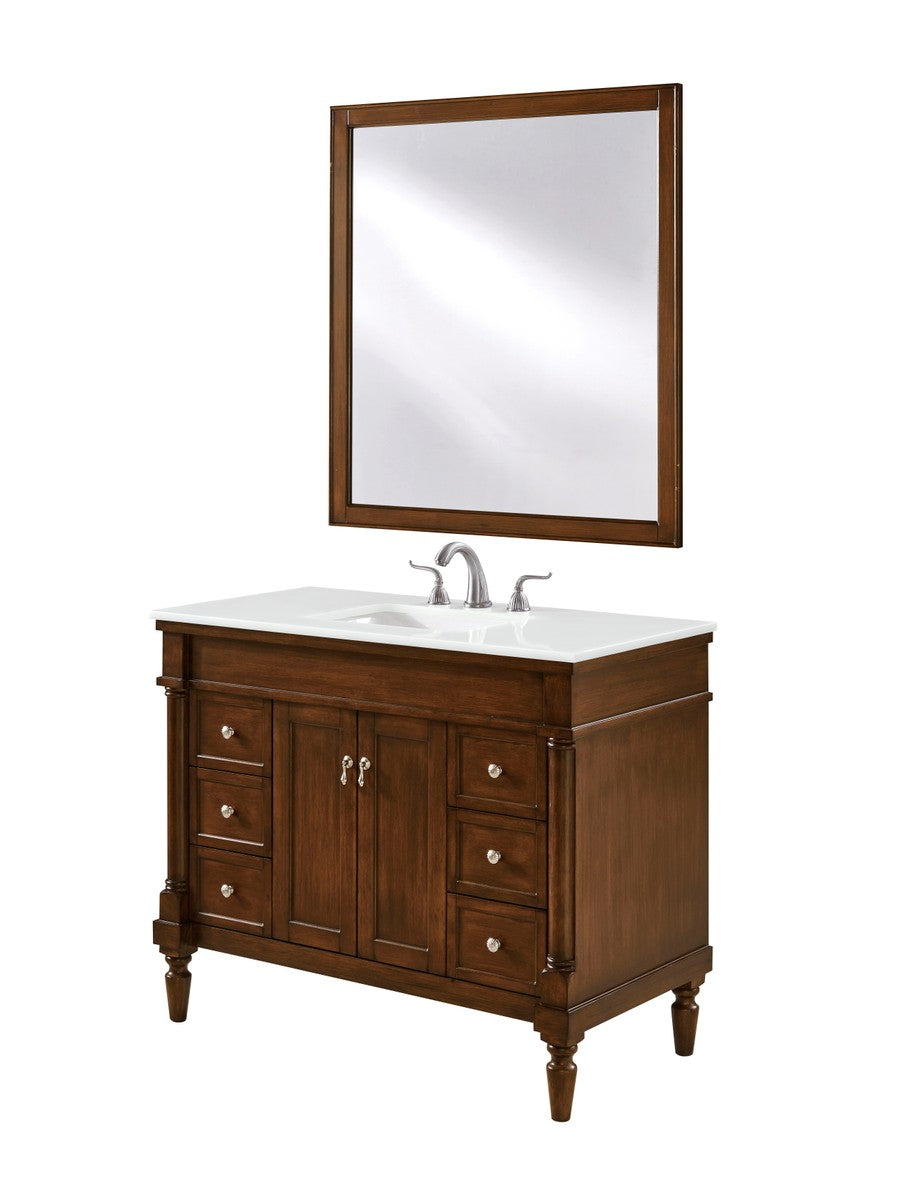 Elegant Lighting - VF13042WT-VW - Single Bathroom Vanity - Lexington ...