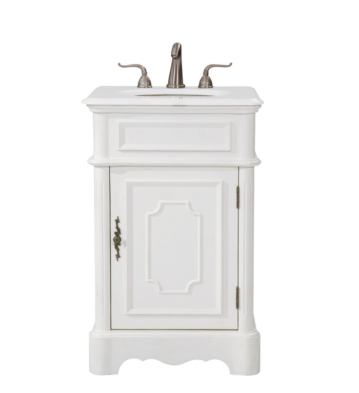 Elegant Lighting Single Bathroom Vanity from the Retro collection in Antique White finish