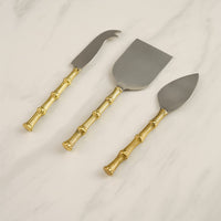 Design Shop Gold Stainless Steel Cheese Set S/3