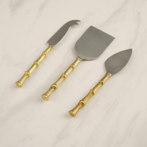 Design Shop Gold Stainless Steel Cheese Set S/3
