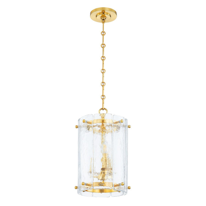 Corbett Lighting Three Light Lantern from the Rio collection in Vintage Polished Brass finish