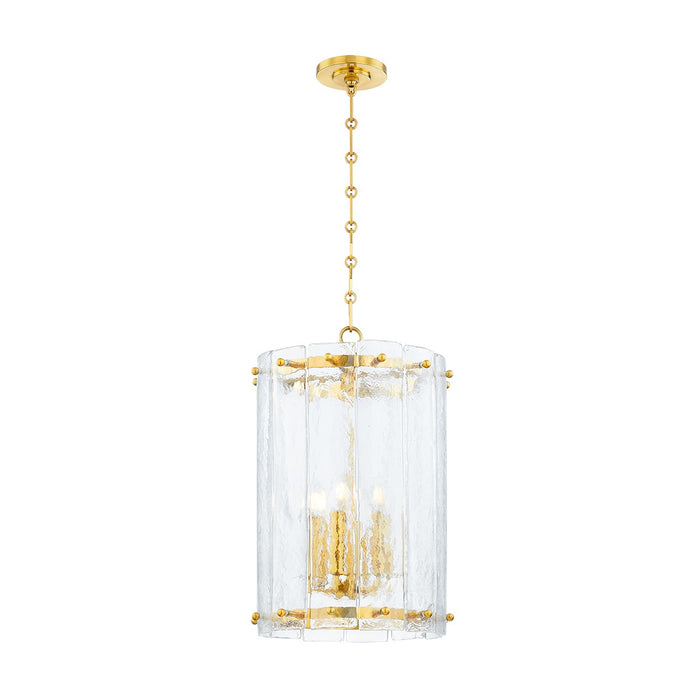 Corbett Lighting Six Light Lantern from the Rio collection in Vintage Polished Brass finish