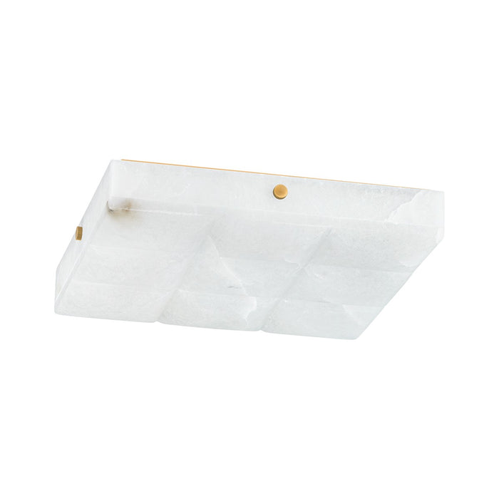 Corbett Lighting LED Flush Mount from the Gypsum collection in Vintage Brass finish