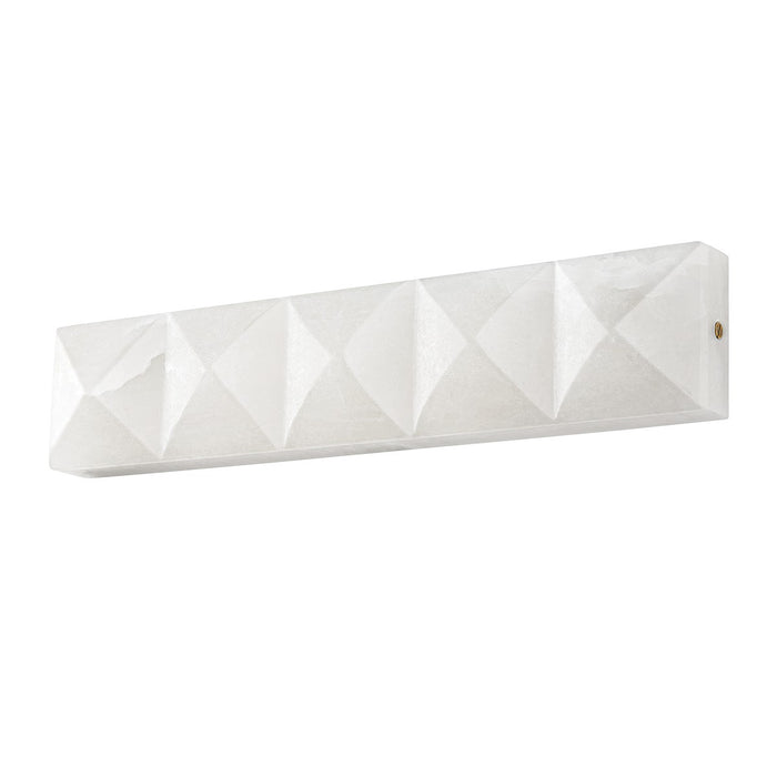 Corbett Lighting LED Wall Sconce from the Gypsum collection in Vintage Brass finish