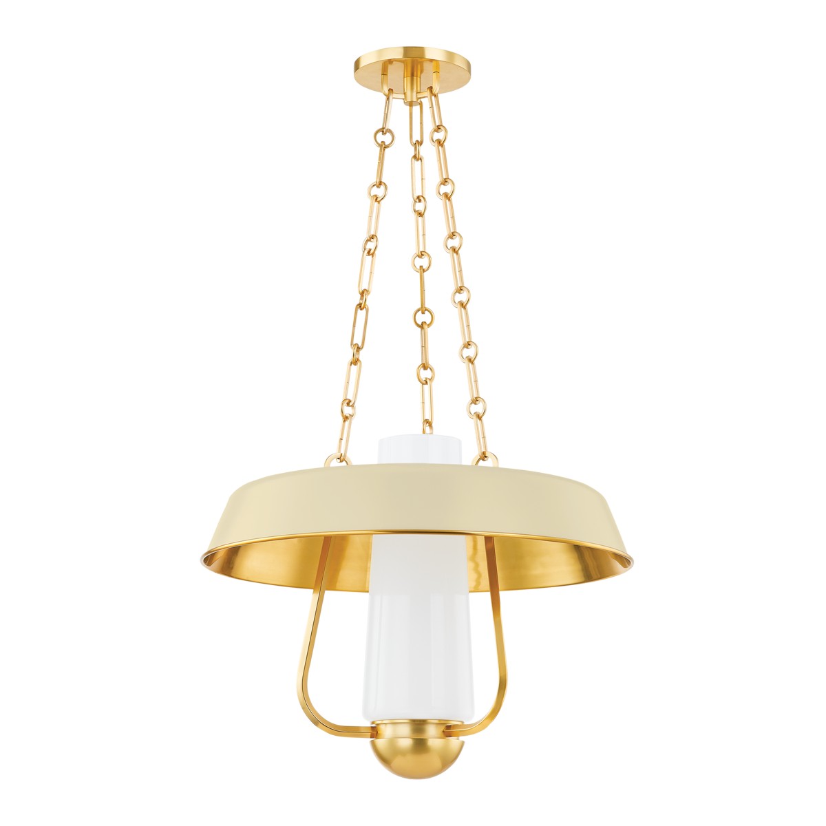 Hudson Valley - 5218-AGB/SSD - One Light Lantern - Provincetown - Aged Brass