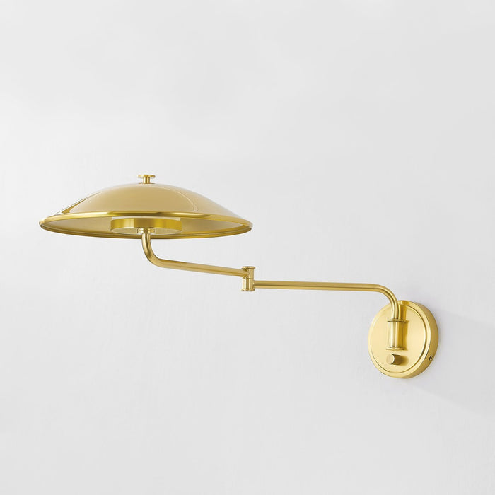 Hudson Valley LED Wall Sconce from the Brockville collection in Aged Brass finish