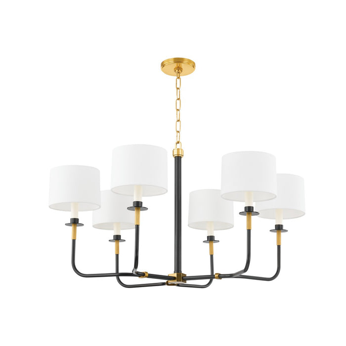 Hudson Valley One Light Chandelier from the Paramus collection in Aged Old Bronze finish