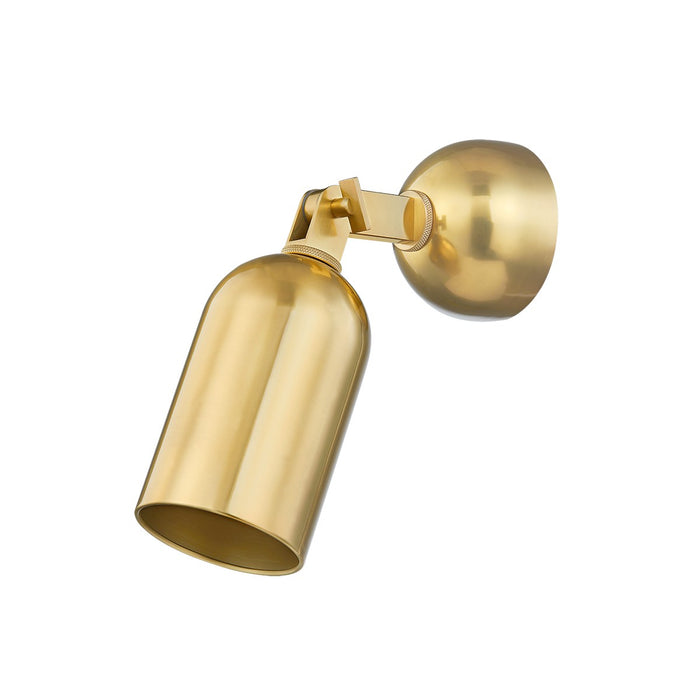 Hudson Valley One Light Wall Sconce from the Sturbridge collection in Aged Brass finish