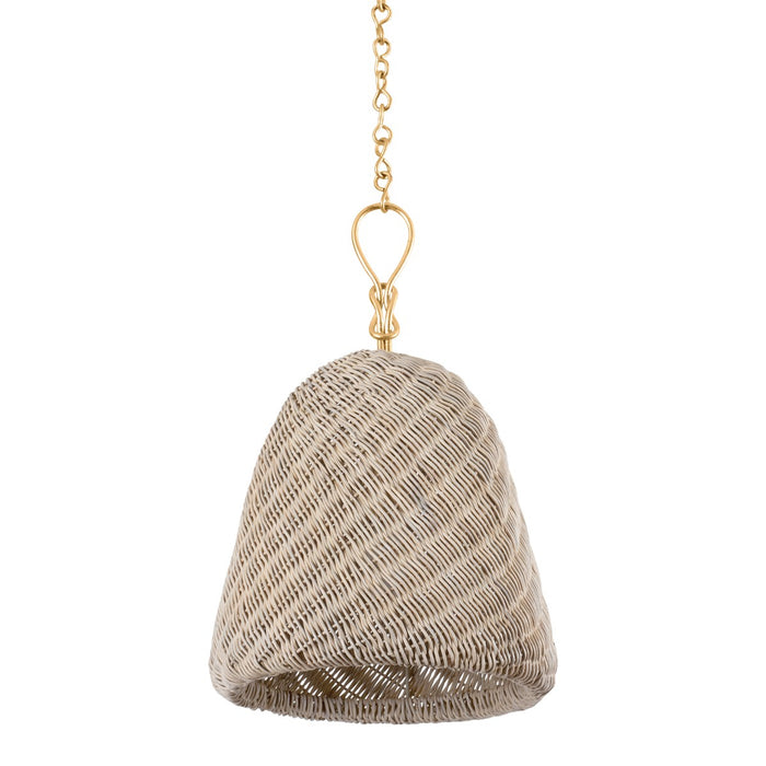Hudson Valley One Light Pendant from the Reina collection in Gold Leaf finish