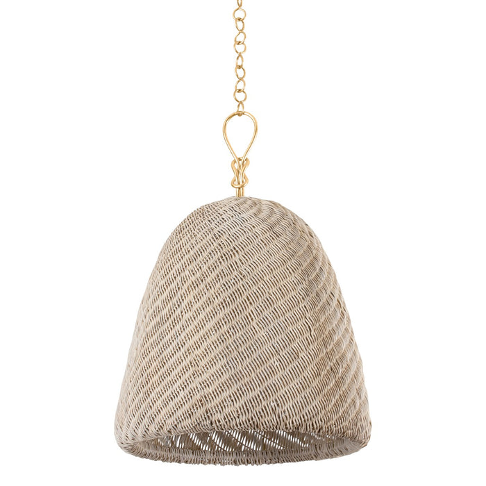 Hudson Valley One Light Pendant from the Reina collection in Gold Leaf finish