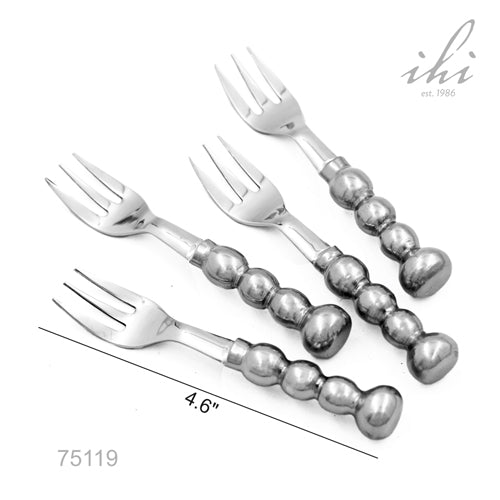 Design Shop Beaded Handle Cocktail Forks S/4