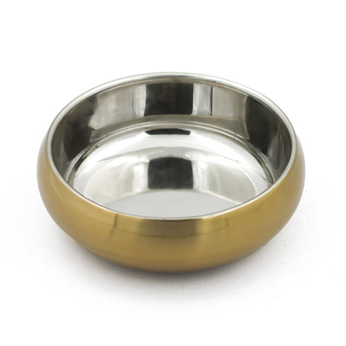 Design Shop Gold Stainless Steel Double Wall Bowl