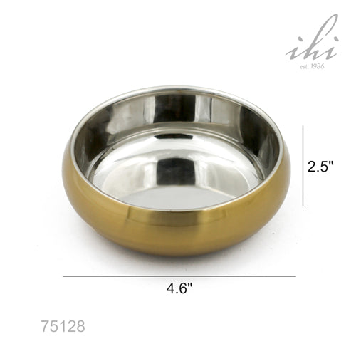 Design Shop Gold Stainless Steel Double Wall Bowl